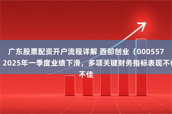广东股票配资开户流程详解 西部创业（000557）2025年一季度业绩下滑，多项关键财务指标表现不佳